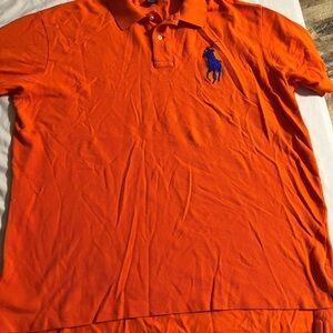Polo By Ralph Lauren Big Pony Polo Shirt Orange